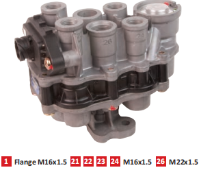 FOUR CIRCUIT PROTECTION VALVE